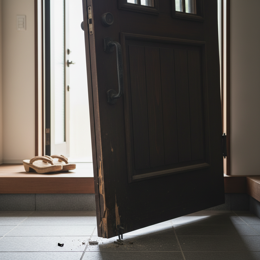 放置は危険!蝶番の不具合が引き起こすトラブルに関する画像