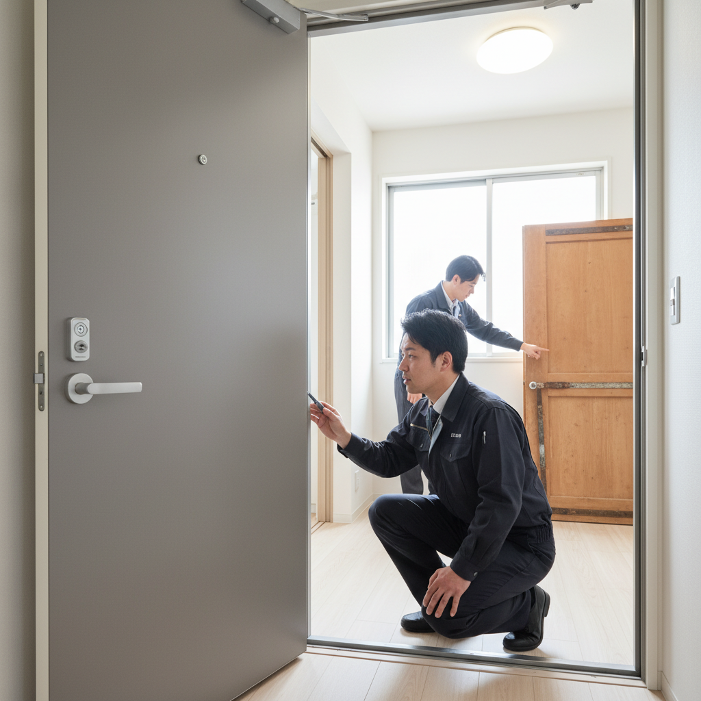 注意!ドア蝶番調整ができないタイプとは?に関する画像