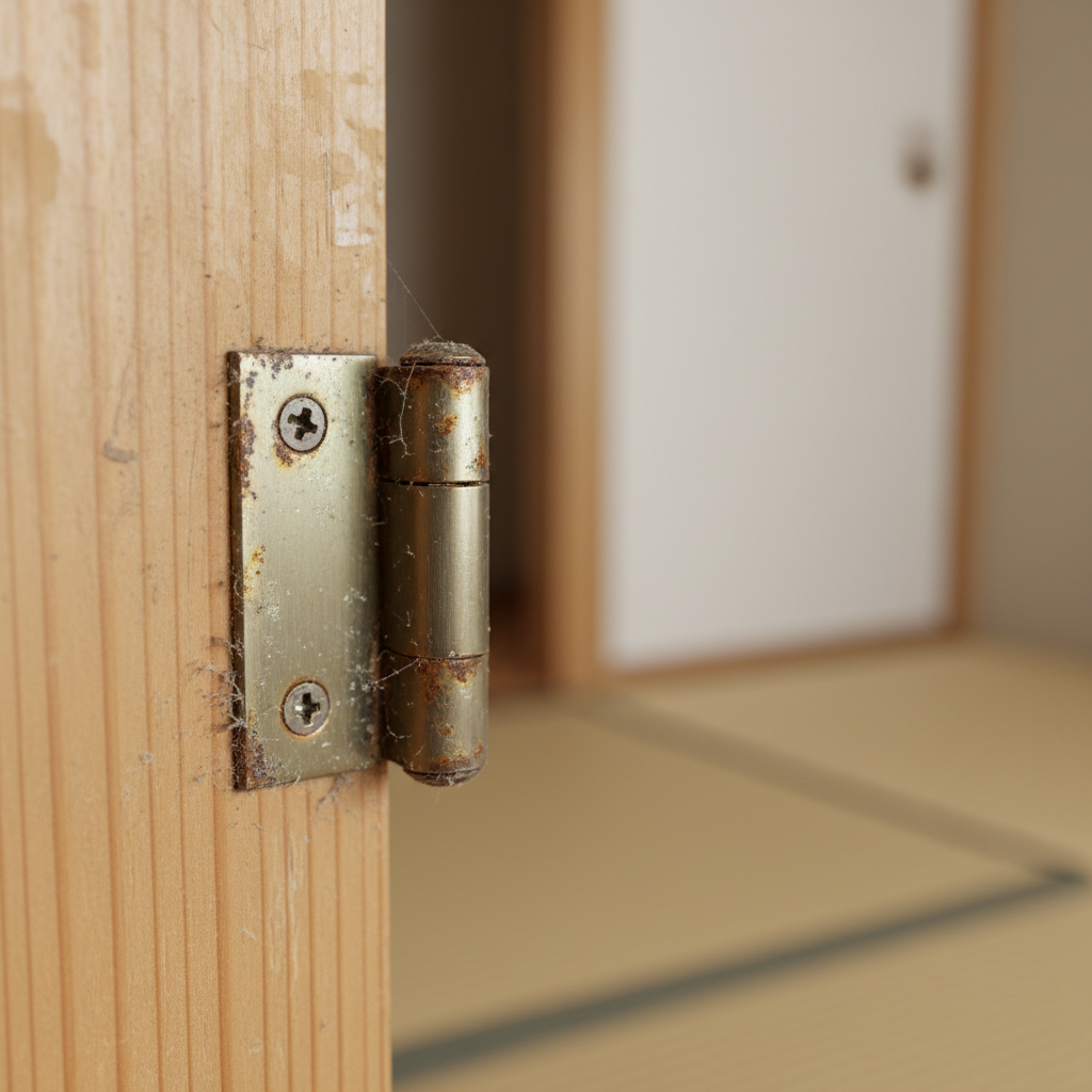 蝶番が劣化・破損する主な原因に関する画像