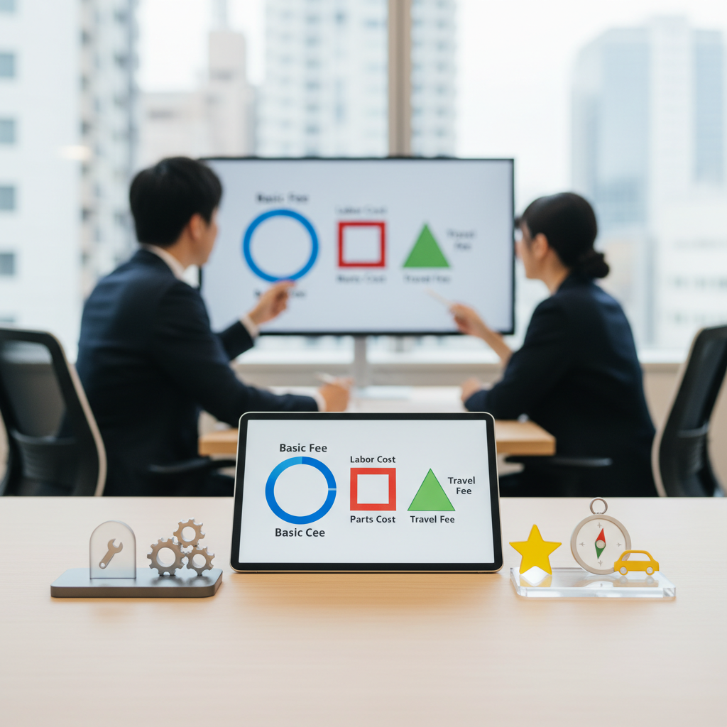 業者に依頼した場合の内訳と料金体系に関する画像