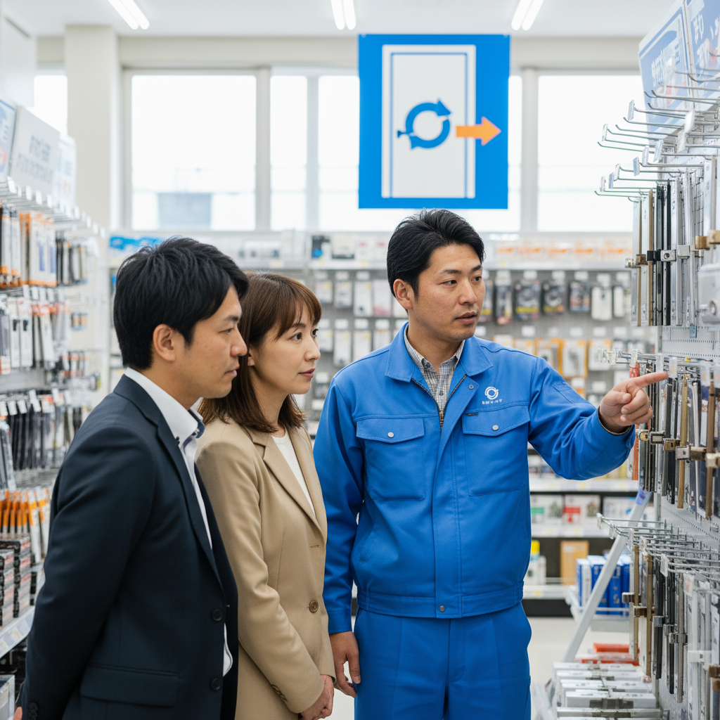 蝶番修理をカインズなどのホームセンターに依頼できる?に関する画像