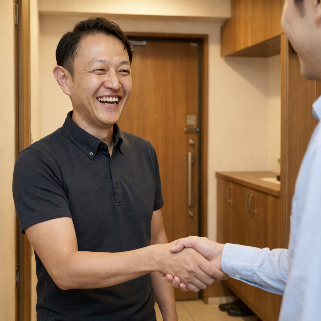 【東京都立川市】ドア修理蝶番交換事例｜介護施設のドアの異音を解消